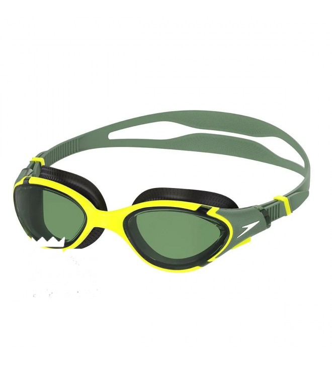 Speedo Adult Biofuse 2.0 Goggles - Dark Green/Yellow
